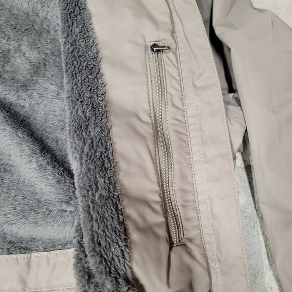 L.L. Bean Women’s Parka Coat Light Brown Hooded Full Zip Size Medium - Picture 9 of 10